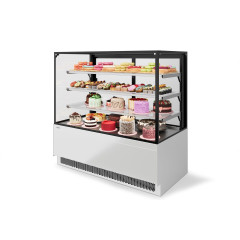 Витрина кондитерская CHILZ VETE II KUB LUX 60 металлик/белый/крашеная (NS-0.VG033.B9016)