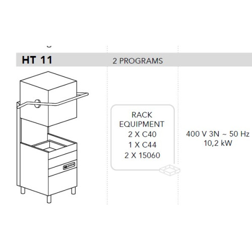 Машина посудомоечная DIHR HT 11 D, DDE, PS
