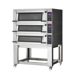 Печь подовая без козырька с подставкой без направляющих APACH BAKERY LINE E4K6L DPBI-T