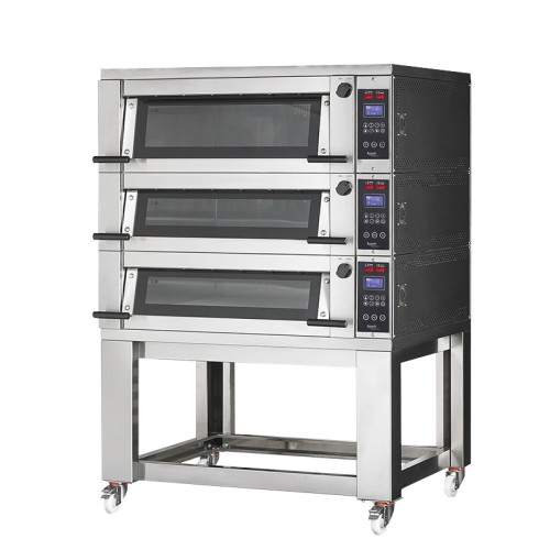 Печь подовая без козырька с подставкой без направляющих APACH BAKERY LINE E4K6L DPBI-T