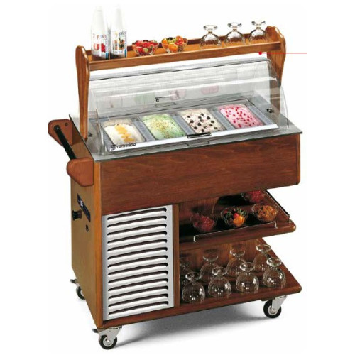 Тележка серв.морозильная TECFRIGO CARRELLINO GELATO темн.ор.