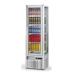 Шкаф холодильный со стеклом TECFRIGO SNELLE 281 G серебр.