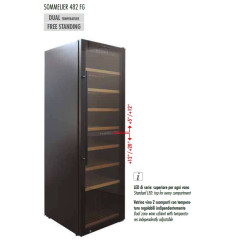Шкаф винный вент.метал. TECFRIGO SOMMELIER 482 FG черный