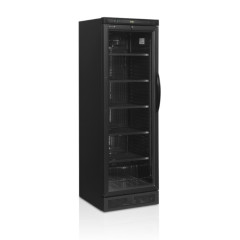 Шкаф холодильный со стеклом TEFCOLD CEV425 BLACK L/H
