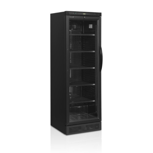 Шкаф холодильный со стеклом TEFCOLD CEV425 BLACK L/H