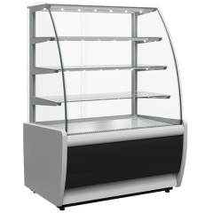 Витрина холодильная Carboma K70 VM 1,3-1 Light (стандарт, пластик 0011) цвет по схеме