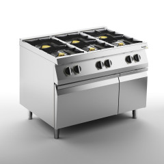 Плита газовая 6 конфорочная 700 серии APACH CHEF LINE SLRRG127CS