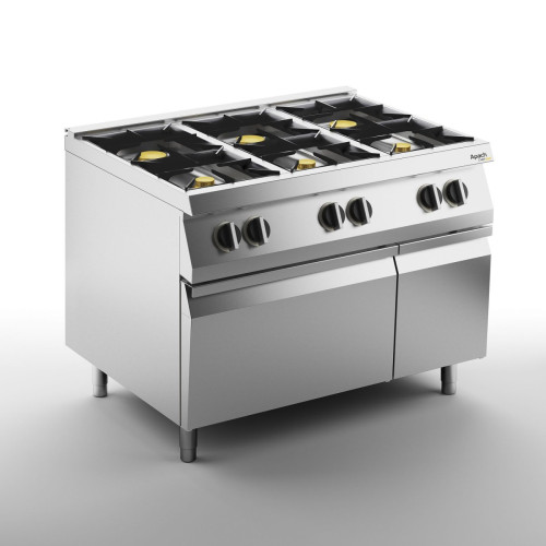 Плита газовая 6 конфорочная 700 серии APACH CHEF LINE SLRRG127CS