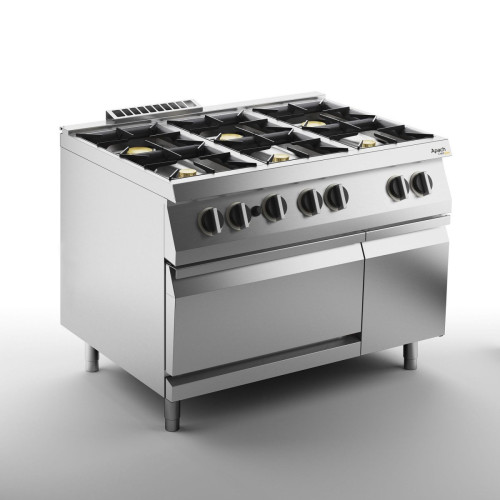 Плита газовая 6 конфорочная 700 серии APACH CHEF LINE SLRRG127FGCS