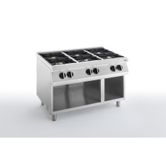 Плита газовая 6 конфорочная 700 серии APACH CHEF LINE SLRRG127OS