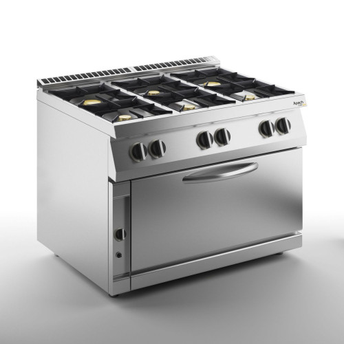 Плита газовая 6 конфорочная 700 серии APACH CHEF LINE SLRRG127FG