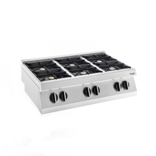 Плита газовая 6 конфорочная 700 серии APACH CHEF LINE SLRRG127