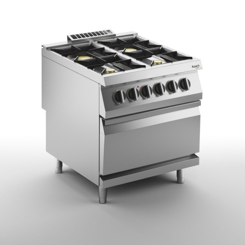 Плита газовая 4 конфорочная 900 серии APACH CHEF LINE SLRRG89FE