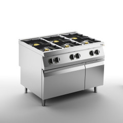 Плита газовая 6 конфорочная 900 серии APACH CHEF LINE SLRRG129CS