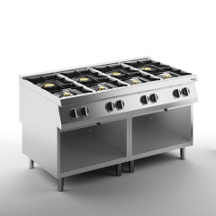 Плита газовая 8 конфорочная 900 серии APACH CHEF LINE SLRRG169OS