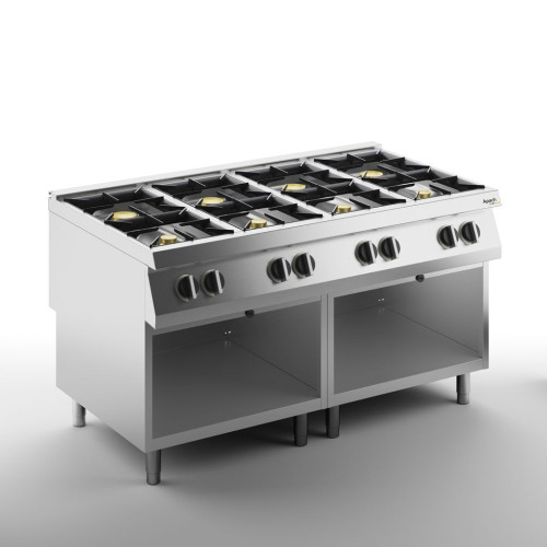 Плита газовая 8 конфорочная 900 серии APACH CHEF LINE SLRRG169OS