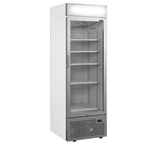 Шкаф морозильный со стеклом TEFCOLD UFSC1450GCP NF SILVER