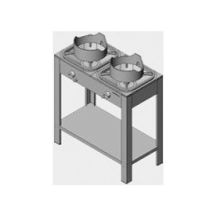 Плита газовая WOK Вулкан-Heidebrenner KSB 02 АРТ.8176 (магистральный газ)