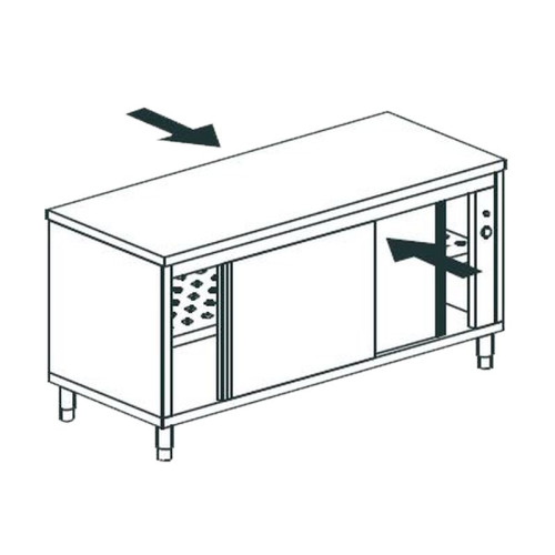 Стол тепловой сквозной APACH CHEF LINE LHC621SH2PT