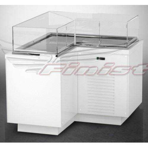 Витрина холодильная Финист Glassier LUX GCL-15/7/3 (фасады МДФ белый)