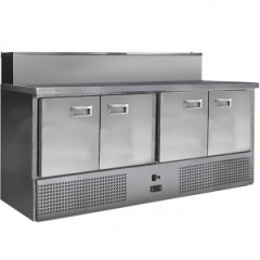 Стол для пиццы Финист СХСНПЦ-700-4 (1900х700х1060) (10GN1/3 с крышкой)