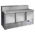 Стол для пиццы Финист СХСНПЦГ-700-3 (1485х700х1060) (8GN1/6 с крышкой) гранит серый