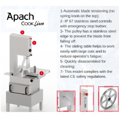 Пила для резки мяса APACH ASWX240I CE