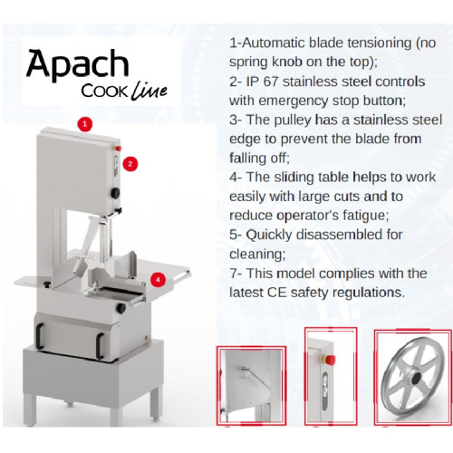Пила для резки мяса APACH ASWX240I CE