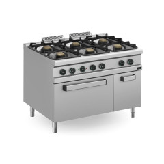 Плита 6 конфорочная 900 сер. APACH APRG-129FE/PL