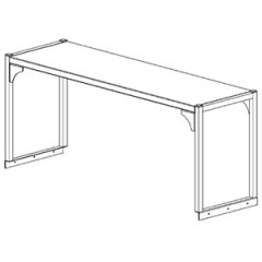 Полка настольная Assum ПНС-П2-1-10/3 (1000х300х400)