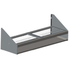 Полка настенная для тарелок Assum ПНТ-П-9/3,3 (900х330х300) (33 тарелки, поддон)